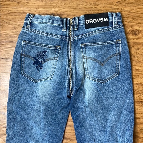 orgvsm | Jeans | Orgvsm Back Zipper Zip Up Mom Jeans | Poshmark